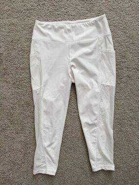 Cut The Frills White Women's Leggings